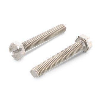 Рекомендуем купить Болт DIN 933 SZ M8x22 с шестигранной головкой, прямым шлицем и полной резьбой, нерж. сталь A4