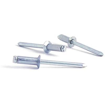 Рекомендуем купить Заклепка вытяжная открытая 4,8x12 с потайным бортом, алюминий / оц. сталь