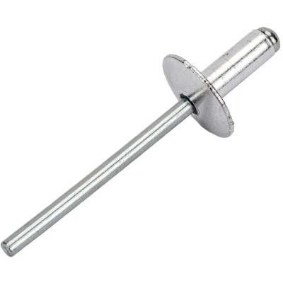 Рекомендуем купить Заклепка вытяжная открытая 4,8x35 с увеличенным бортом 14 мм, алюминий / оц. сталь