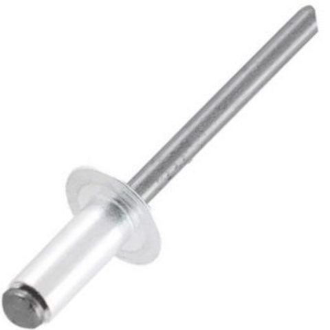 Рекомендуем купить Заклепка вытяжная открытая 3x16 со стандартным бортом, алюминий / сталь