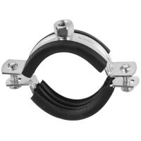 Купить хомут сантехнический 4 1/2" (120-129 мм) с резиновым профилем и гайкой м10 оптом | ПРОТОРГ