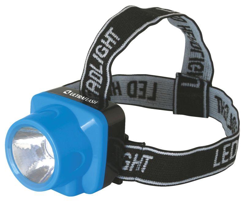 Рекомендуем купить Фонарь аккумуляторный налобный LED5374 LED 1 режим 220В пластик. голуб. (бокс) Ultraflash 12427