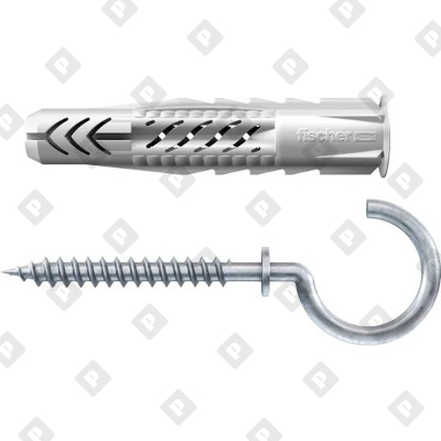 Универсальный дюбель Fischer UX 8x50 RH K OE с крюком, упаковка блистер 4 шт - №2