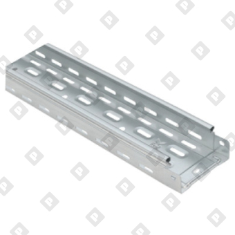 Лоток кабельный перфорированный 100x50x1,0 мм, оц. сталь - №1