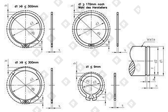 DIN 471 1.4532 A 38X1,75 - №3