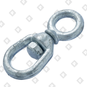 Вертлюг 8мм петля-кольцо, оц. сталь - №2