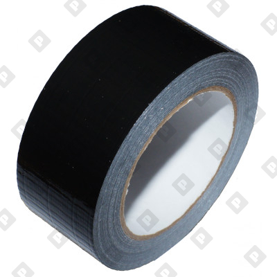 Скотч ПВХ армированный черный 48 мм x 40 м 130 мкм - №1