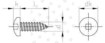 DIN 7981 A2 C 4,2X25 SQ2 - №4