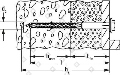 Фасадный дюбель fischer с шурупом с шестигранной головкой и пресс-шайбой SXRL 10x200 FUS - №4
