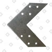 Уголок соединительный US 145x35x2 мм, оц. сталь - №1