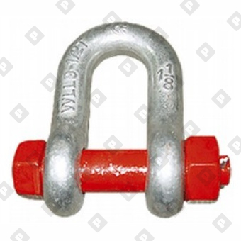 Скоба такелажная прямая G-2150 0.75 т с гайкой и шплинтом, кл. пр. 8 - №3