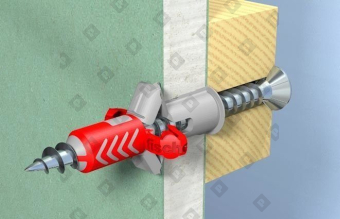 Универсальный дюбель fischer DUOPOWER 6x50 мм - №9