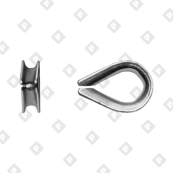 Коуш DIN 6899 для троса Ø12мм - №3