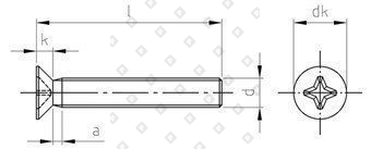 DIN 965 A4 M 4X16 H - №4