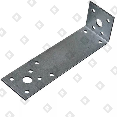 Крепежный уголок асимметричный KUAS 105x35x55x1.5 мм, оц. сталь - №1