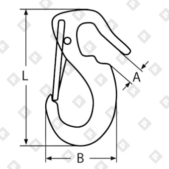 Карабин стаксельный ART 8533 65 мм, нерж. сталь A4 - №2