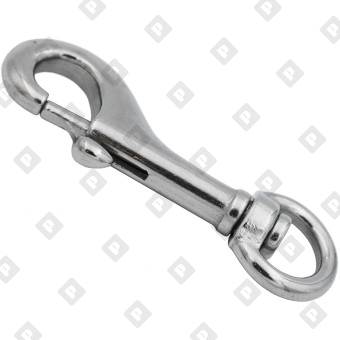 Карабин вертлюжный ART 8303 Ø19мм с задвижный защелкой, нерж. сталь А4 - №1