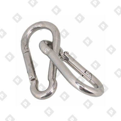 Карабин пожарный din 5299С 12x140, оц. сталь - №3