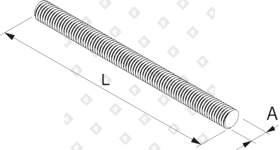 Резьбовая шпилька Fischer G M8х2000 мм, оцинкованная сталь - №2