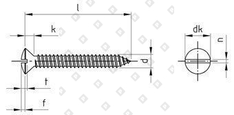 DIN 7973 A2 C 4,2X22 - №4