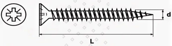 4.0x16 POZI желтый цинк - №2