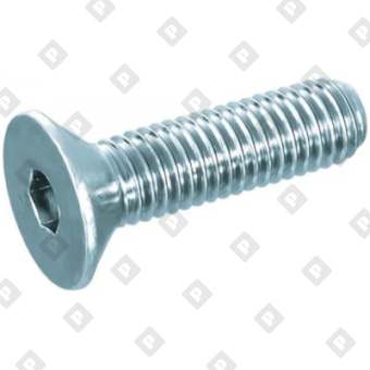 Винт DIN 7991 M16x55 с потайной головкой и внутренним шестигранником, кл. пр. 10.9, оц. сталь - №3