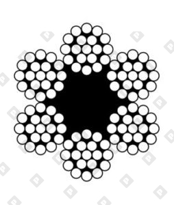 Трос DIN 3060 Ø8 мм, конструкция 6х19, оц. сталь - №2